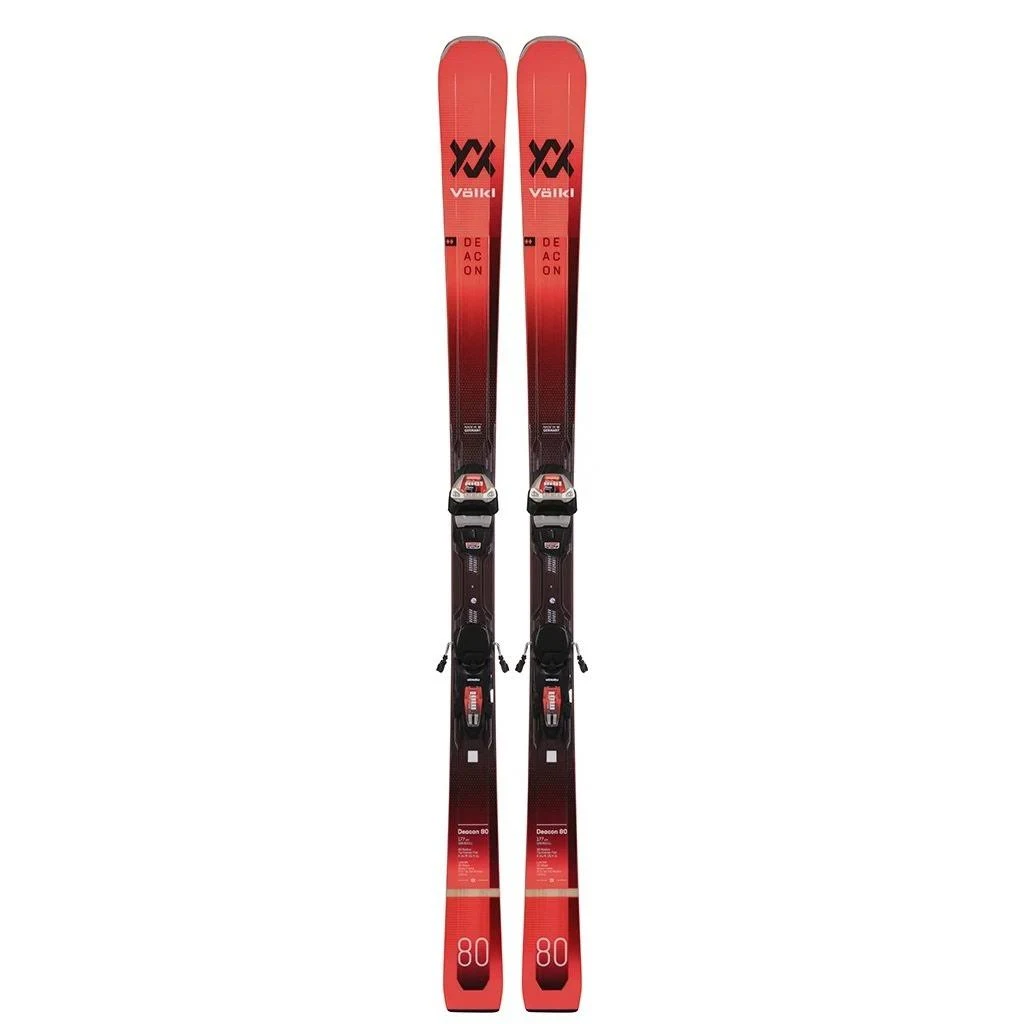 2021 Volkl Deacon 80 Skis w/ Lowride XL 13 FR Bindings - 182
