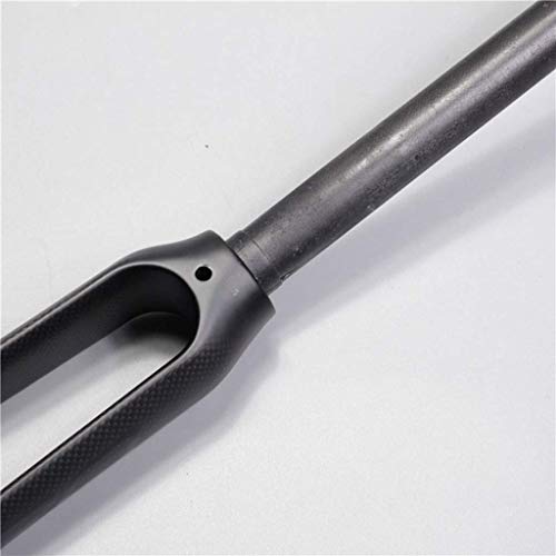 Carbon Fiber Bike Front Fork 700C Suspension Forks Ultralight for Road Bikes Fixed-Gear Cycling Hard Fork 1-1/8" 28.6mm