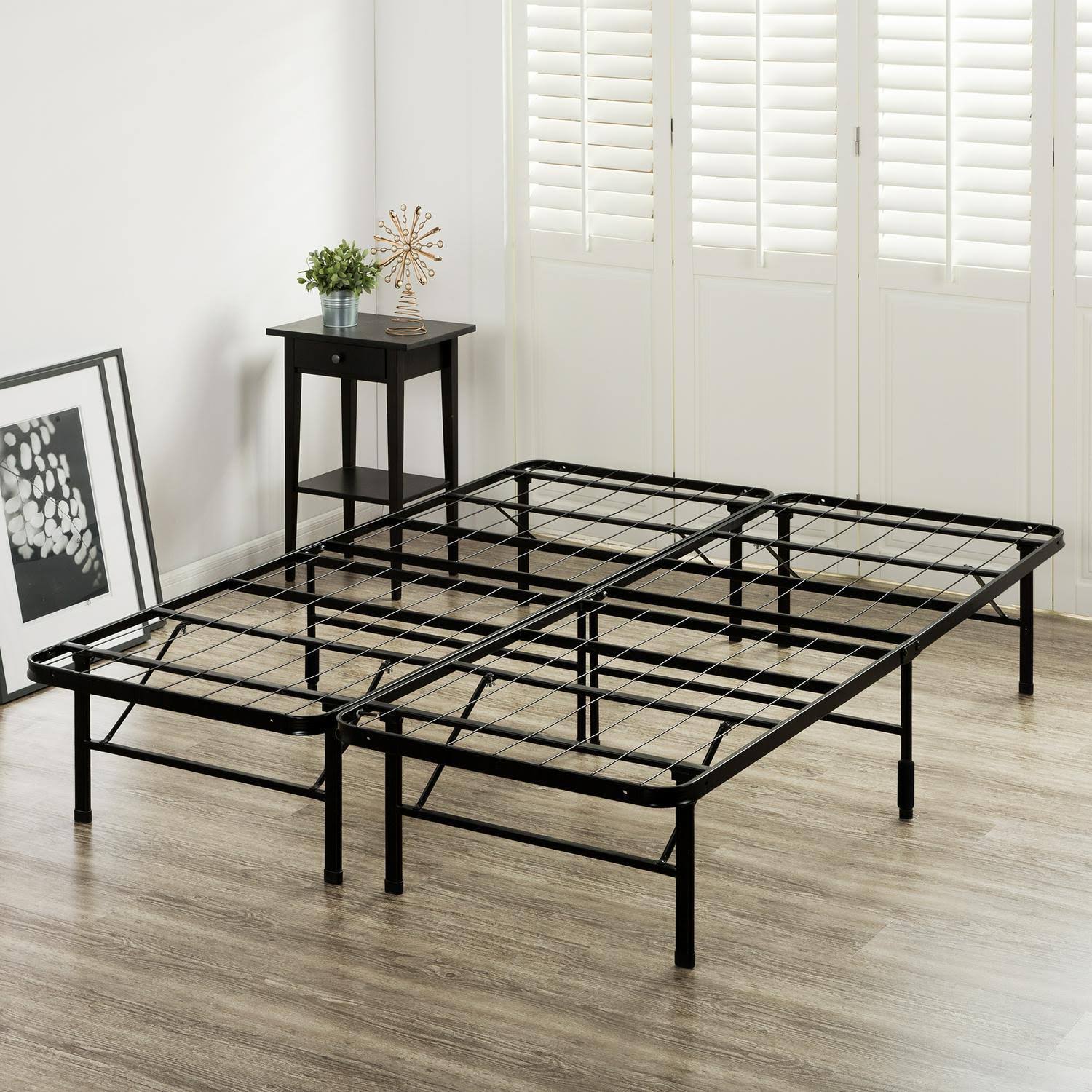 Spa Sensations Steel Smart Base Bed Frame Black