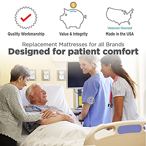 Marathon Mattress by NAMC Assure II 84" X 35" X 6" Hospital Bed Mattress