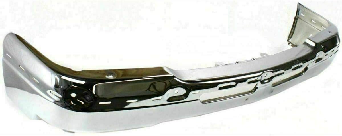 US AUTO PARTS PLUS Front Bumper Chrome Steel+Upper Cover+Lower Valance Textured+Bracket Set Left Right Side 2003-2006 Chevrolet Silverado 2500HD 3500 Direct Replacement GM1002416 GM1051109 GM1061101