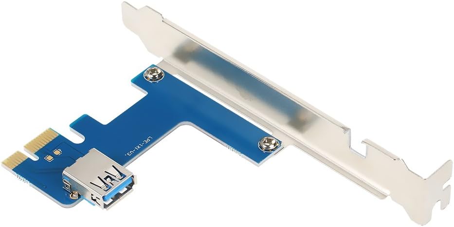 PCI-E 1 to 4 PCI Express 16X Slots Riser Card Mining Modules PCI-e 1X to External 4 PCIe Slots Adapter Pcie Port Multiplier-GOLDEN BLUE Pack of 2