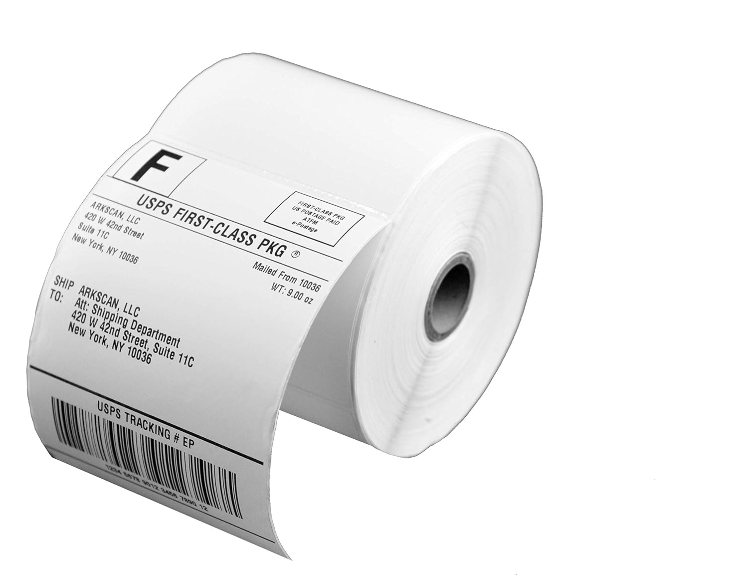 Arkscan SL450 4x6 Shipping Label in 4 Rolls (450 Pages per roll) for Arkscan 2054A, Zebra LP2844 Zp-450 Zp-500 Zp-505 & Zebra Compatible Printers, Direct Thermal, White