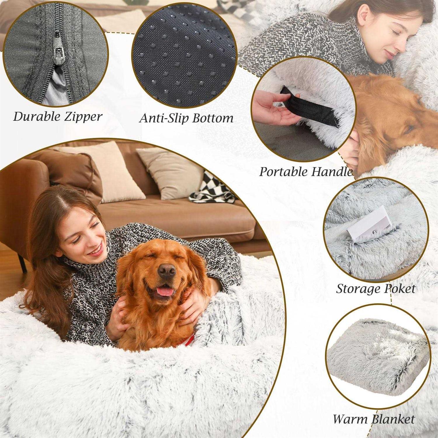 FZYSFZ Human Dog Bed, 71x45x12 Orthopedic Washable Humans Size Dog Bed Fits People and Pets - Pet Supplies online store
