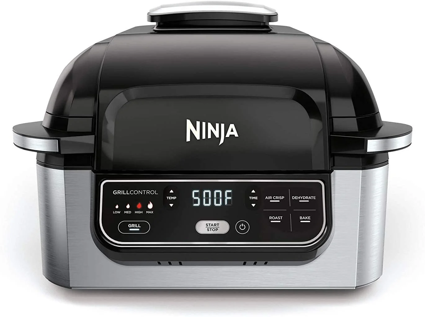 Restored Ninja Foodi 5in1 Indoor Grill with Air Fry, Roast, Bake & Dehydrate (AG302) (Refurbished)