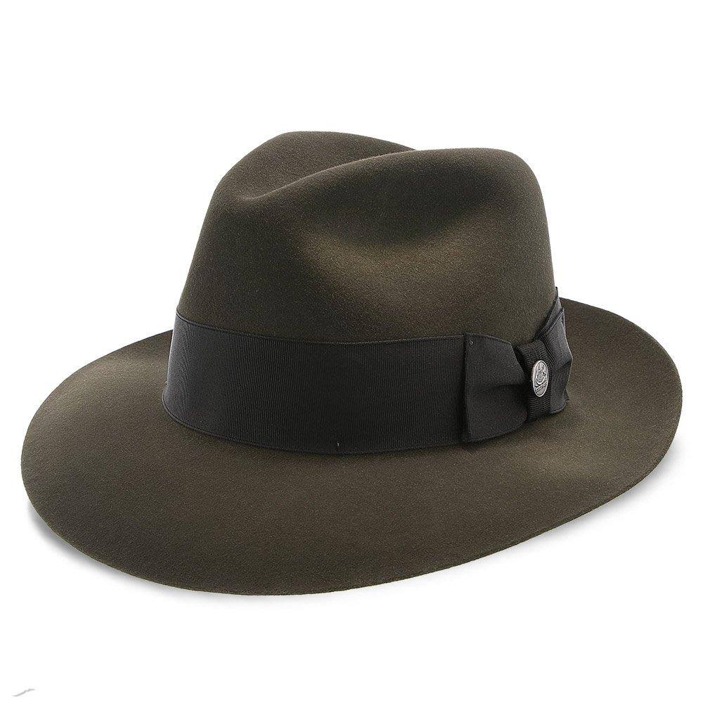 Stetson Temple Fur Felt Fedora Hat, Gray