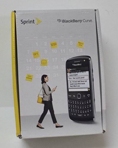 New Sprint Blackberry Curve 9350 No Contract 3G WiFi 5MP Camera Black