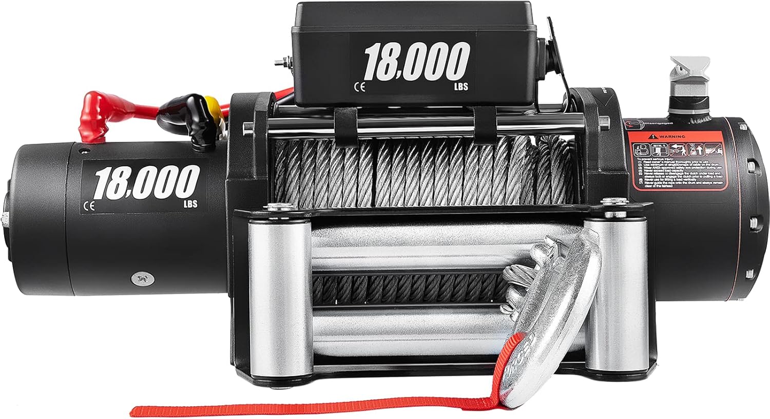 VEVOR Truck Winch 18000lbs Electric Winch 75ft/22.8m Cable Steel 12V Power Winch Jeep Winch with Wireless Remote Control and Powerful Motor for UTV ATV & Jeep Truck Wrangler in Car Lift