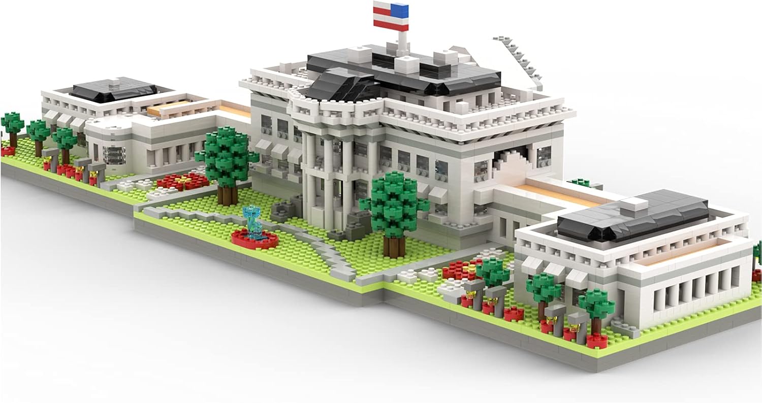 SEMKY Micro Mini Blocks White House U.S. Capital Famous Landmark Model Set,(3000Pieces) -Building and Architecture Toys Gifts for Kid and Adult