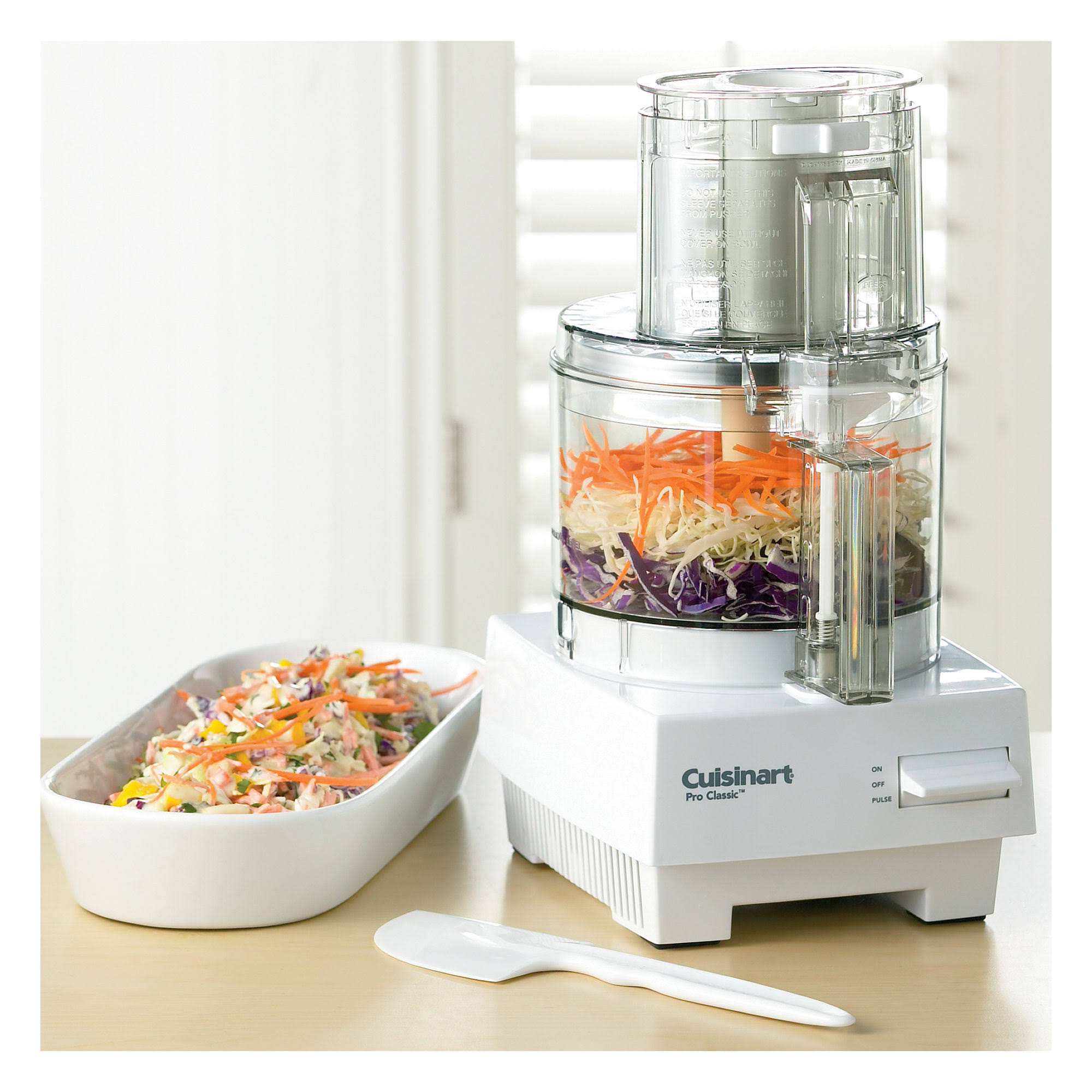 Cuisinart Pro Classic DLC-10S 7-Cup Food Processor - White