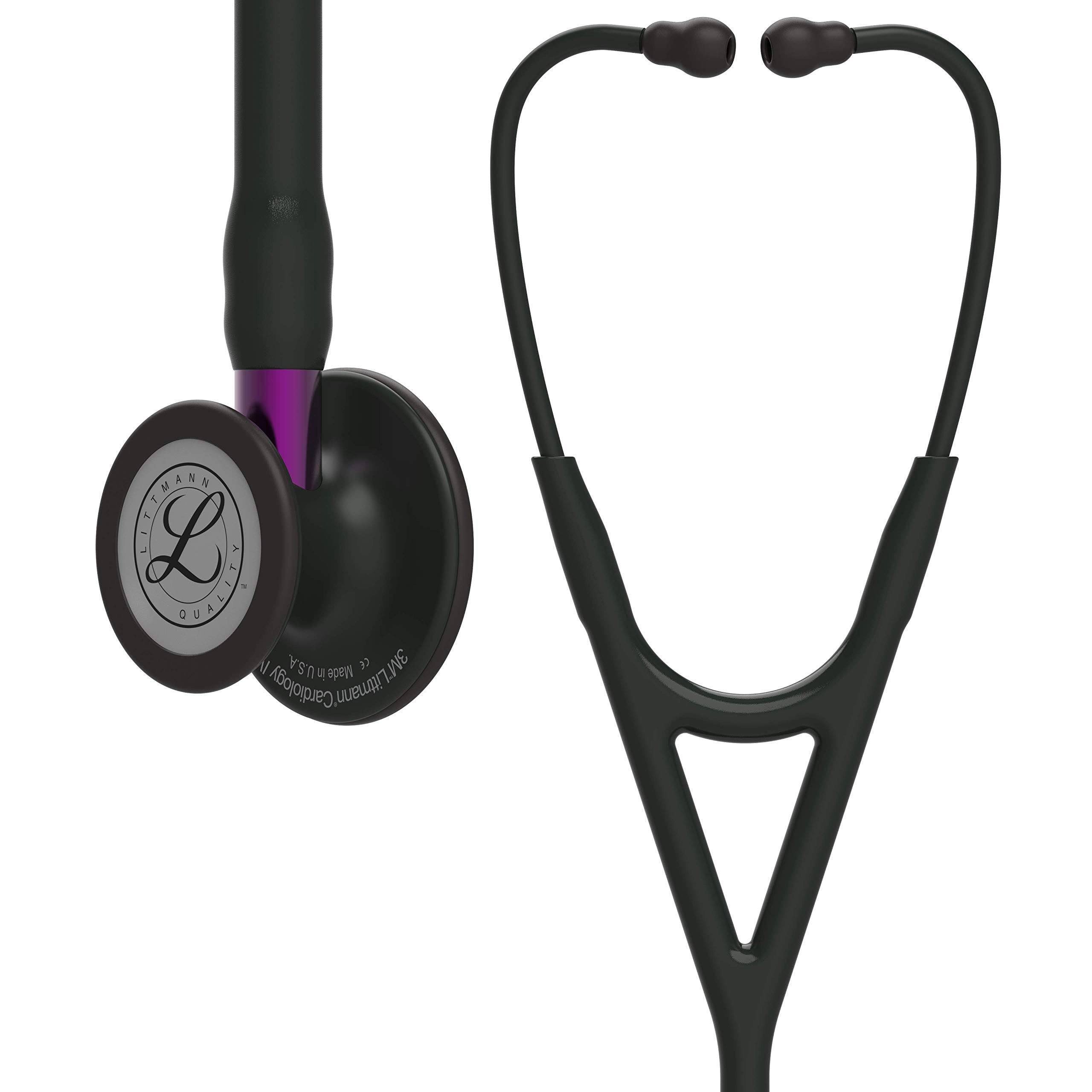 3M Littmann Cardiology IV Stethoscope - Black / Black / Violet
