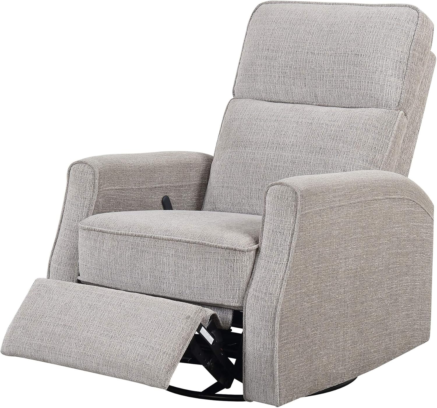 Wallace & Bay Reeves Swivel Recliner Glider, Gray