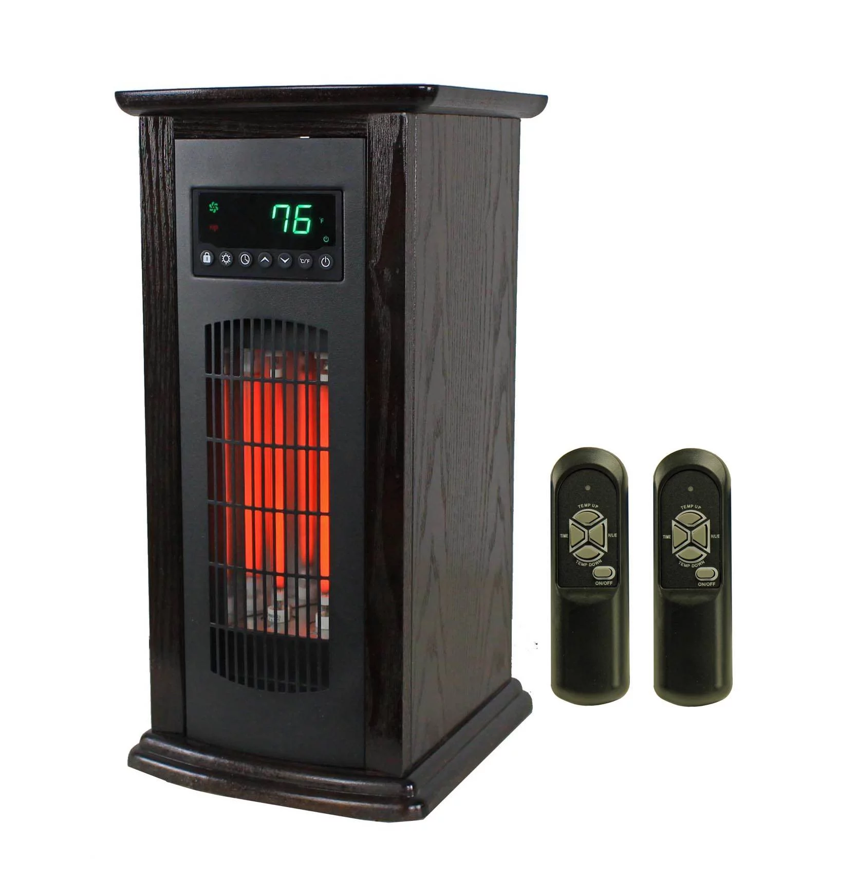 LifeSmart HT1029 1500 W Portable 21" Electric Infrared Quartz Tower Space Heater, Indoor