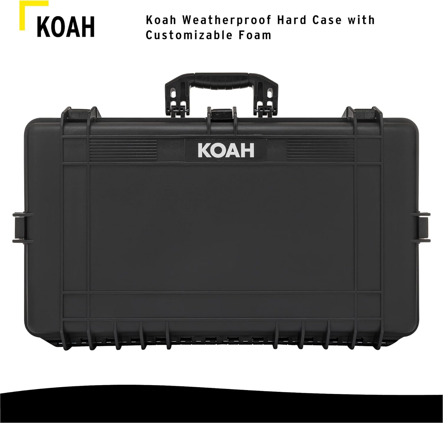 Koah Weatherproof Hard Case with Customizable Foam (28.3" x 16.9" x 7.0" Inch Outer, 25.4" x 13.7" x 6.4" Inner)
