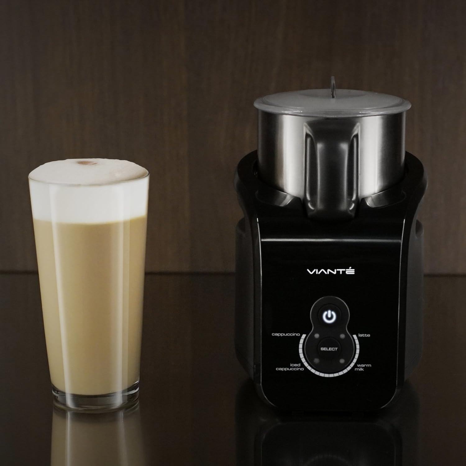 Electric Milk Frother, Warmer & Steamer. Automatic Hot & Cold Functions for Making Lattes, Hot and Cold Cappuccinos, Hot Chocolate, etc. Removable Frothing Container. Dishwasher safe Pack of 2