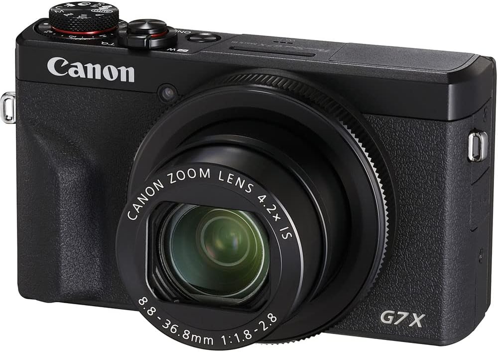 Canon PowerShot G7 X Mark III Digital Camera (Black) (3637C001), 64GB Memory Card, 2 x Battery, Corel Photo Software, Charger, Card Reader, LED Light + More (Renewed)