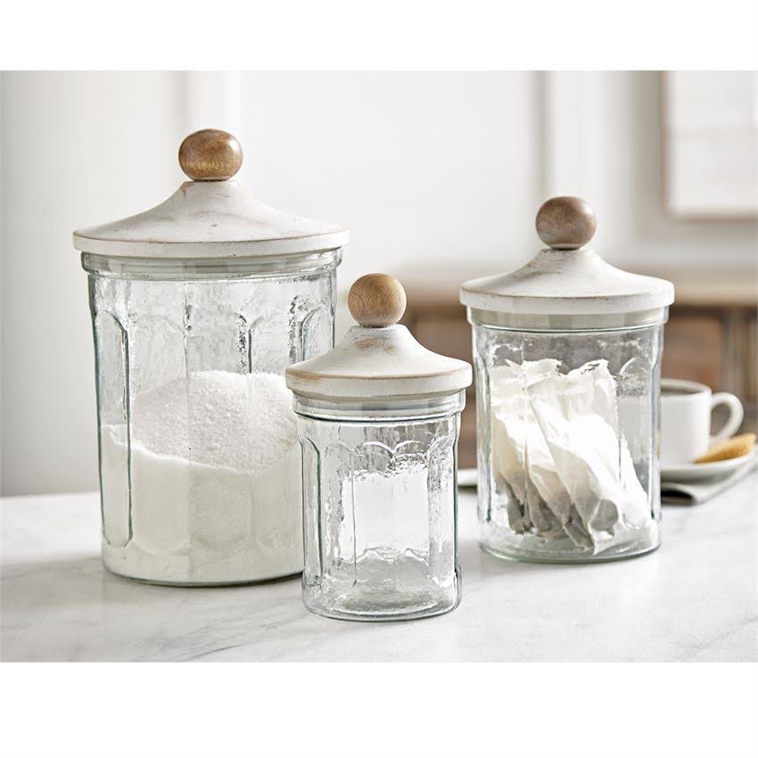 Mud Pie Glass Canister Set