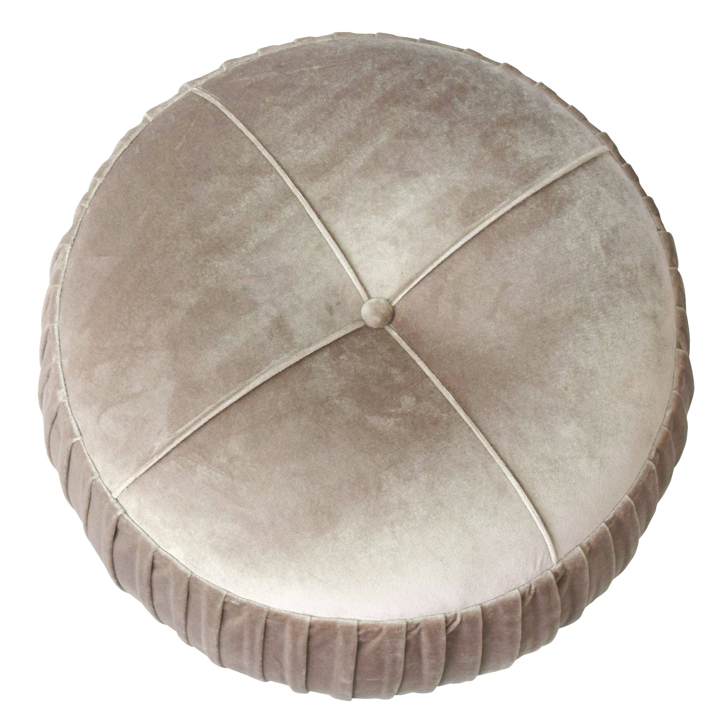 New Pacific Direct Helena Velvet Small Round Ottoman