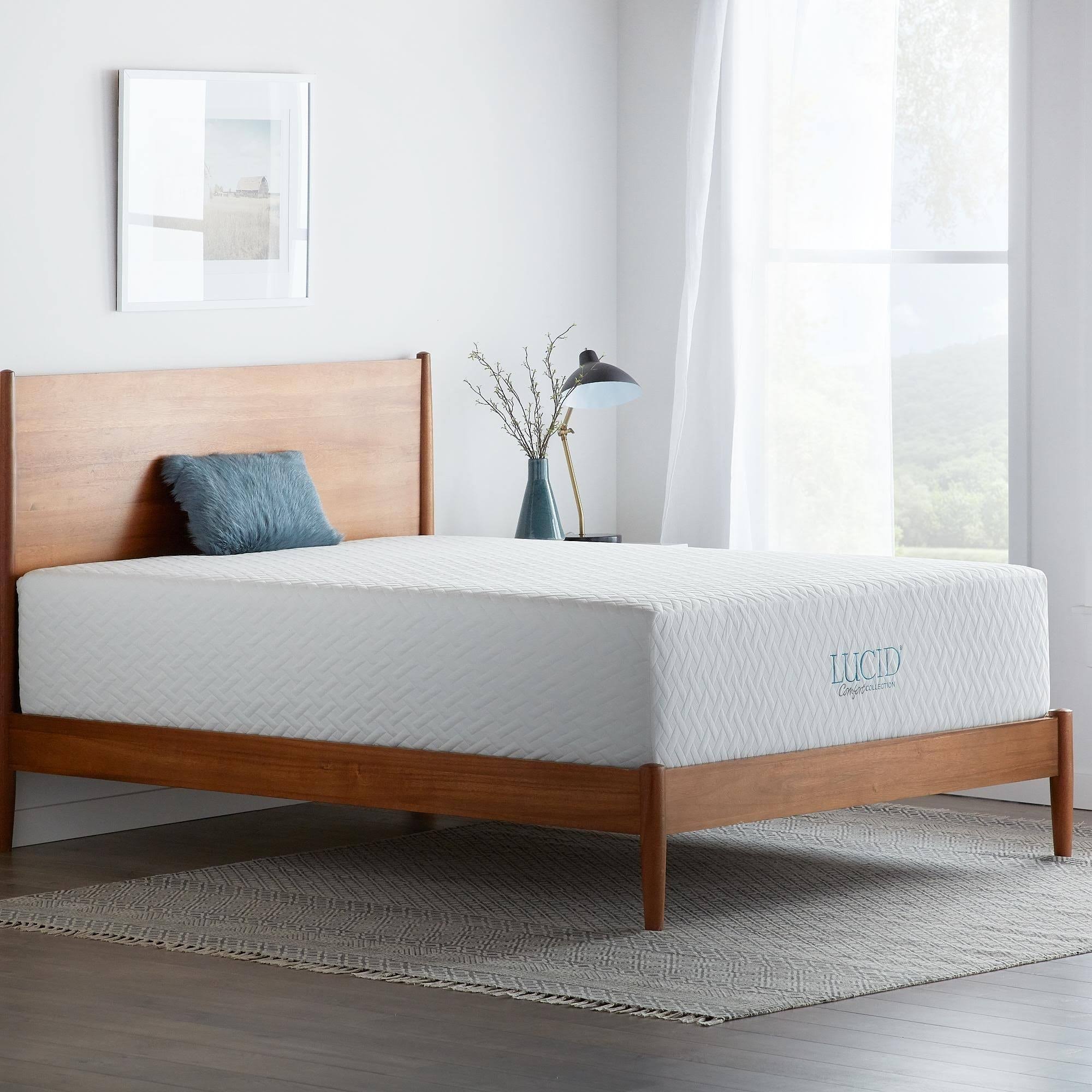 Lucid Comfort Collection 14-inch Plush Gel Memory Foam Mattress Queen