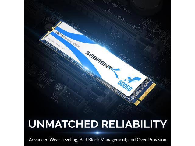 Sabrent Rocket Q 500GB NVMe PCIe M.2 2280 Internal SSD High Performance Solid State Drive (SB-RKTQ-500)