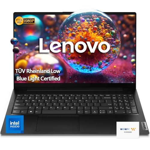 Lenovo V15 Laptop Computer, 32GB RAM, 1TB PCIe SSD, Intel Celeron N4500 Processor, Intel UHD Graphics, 15.6 FHD 1080p Display, Ethernet Port RJ-45, WiFi 6, Windows 11 Pro, WOWPC Recovery USB