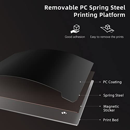 Official Creality Ender 3 V2 Neo 3D Printer with CR Touch Auto Leveling PC Spring Steel Platform Full-Metal Extruder 95% Pre-Installed 3D Printers Resume Print and Model Preview 8.66x8.66x9.84 inch