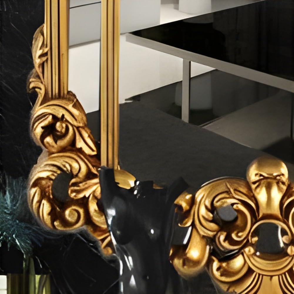 SOYDAN Antique Ornate Gold Wall Mirror with Resin Frame, Decorative Traditional Mirror Elegant Inspired Wall Decor for Living Room,Bedroom,Entryway, Dinning Room