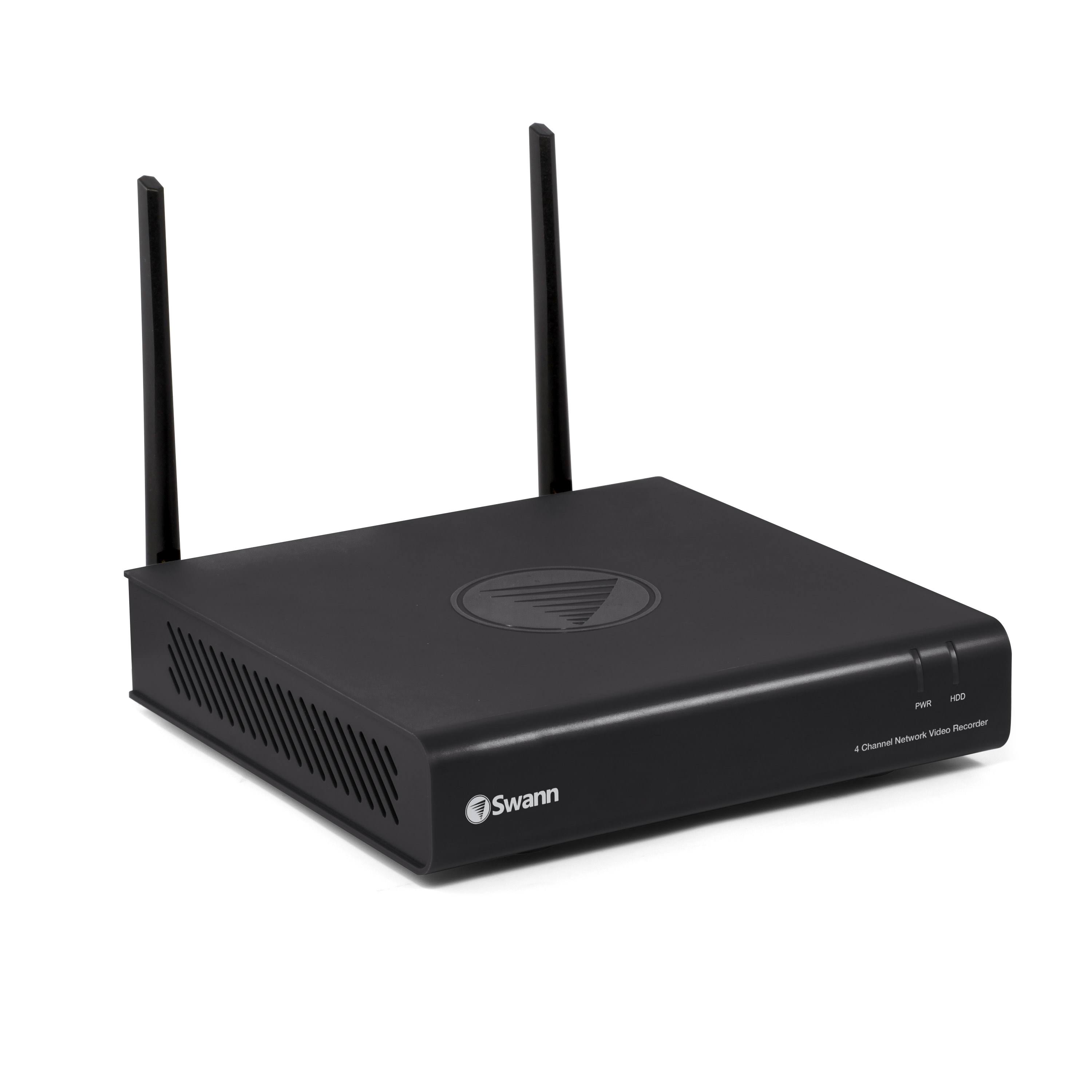 Swann SWNVK-485KH2 4-Channel DVR with 2 Outdoor cameras Night Vision - Wireless - 1 TB