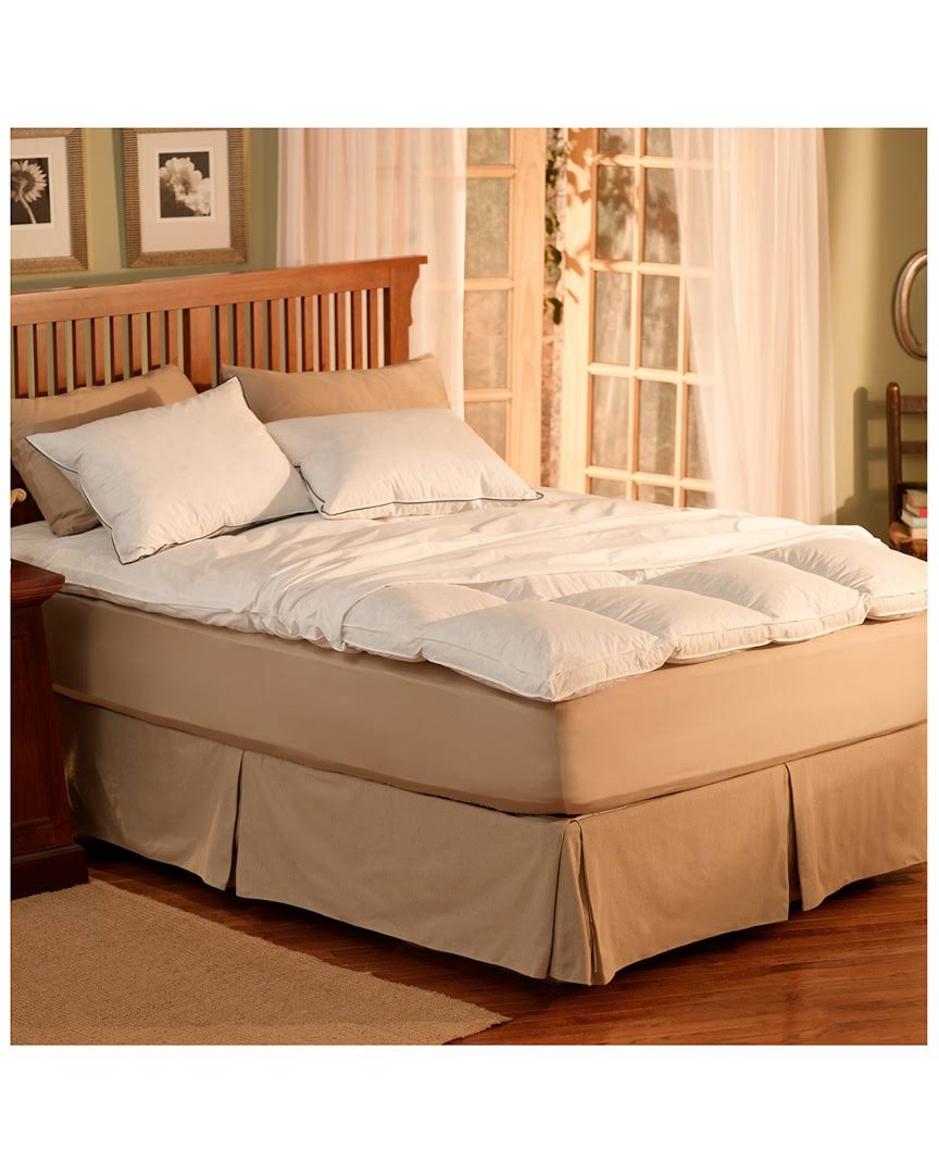 Pacific Coast California King Featherbed Protector in White