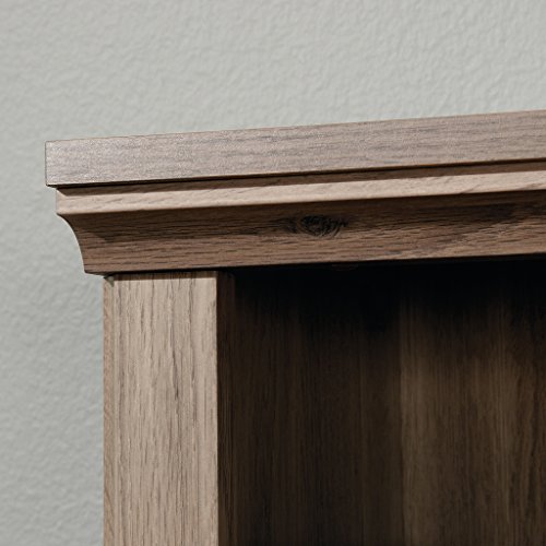 Sauder 5 Tier Book Shelf Wooden Bookcase Multipurpose Bookshelf for Home Office, Living Room, in Chalked Chestnut
