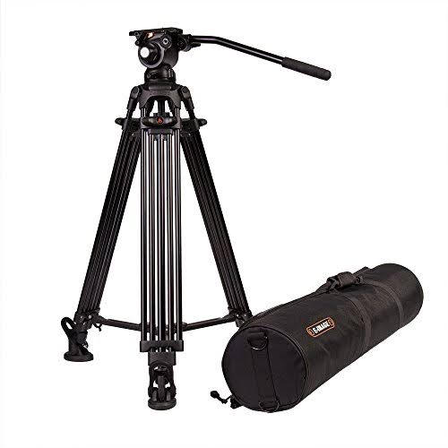 E Image EG03A2 2 Stage Aluminum Tripod Black