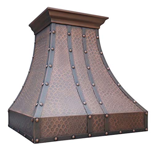 Copper Range Hood with Professional Liner and Internal Motor Sinda H6LTR