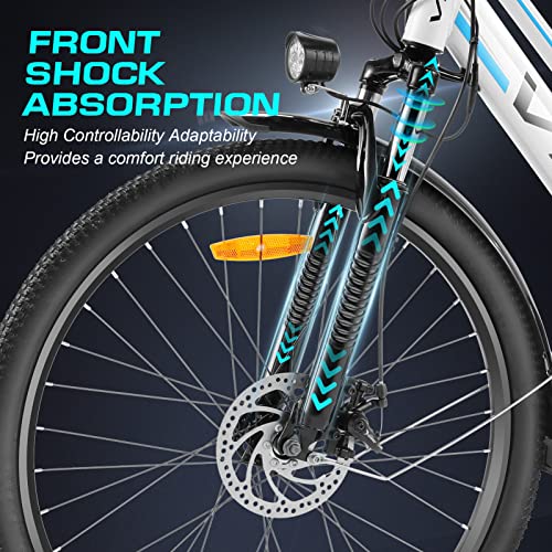Vivi Electric Bike 500W Cruiser Ebike 26" Electric Bike for Adults, Commuter Electric Bicycles, 20 MPH Women Ebikes for Adults with 48V Removable Battery, 7 Speed Cruise Control Bike, Up to 50 Miles