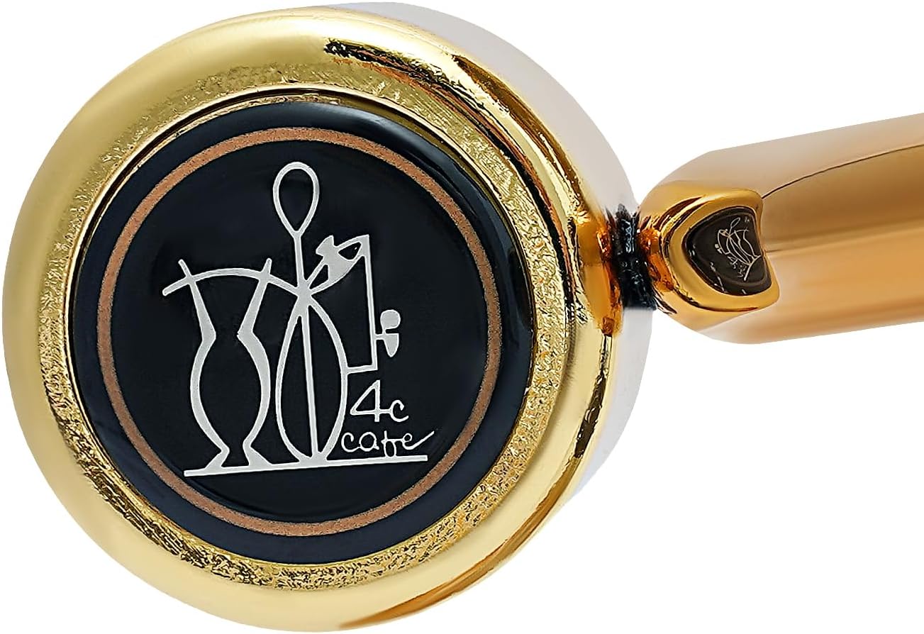 Belgian Belgium Luxury Royal Family Balance Syphon Siphon Coffee Maker, 400ml/15OZ Luxury Golden Manual Coffee Maker With Measuring Cup, Unique Siphon Brewer Siphon Coffee Maker Kit For Office