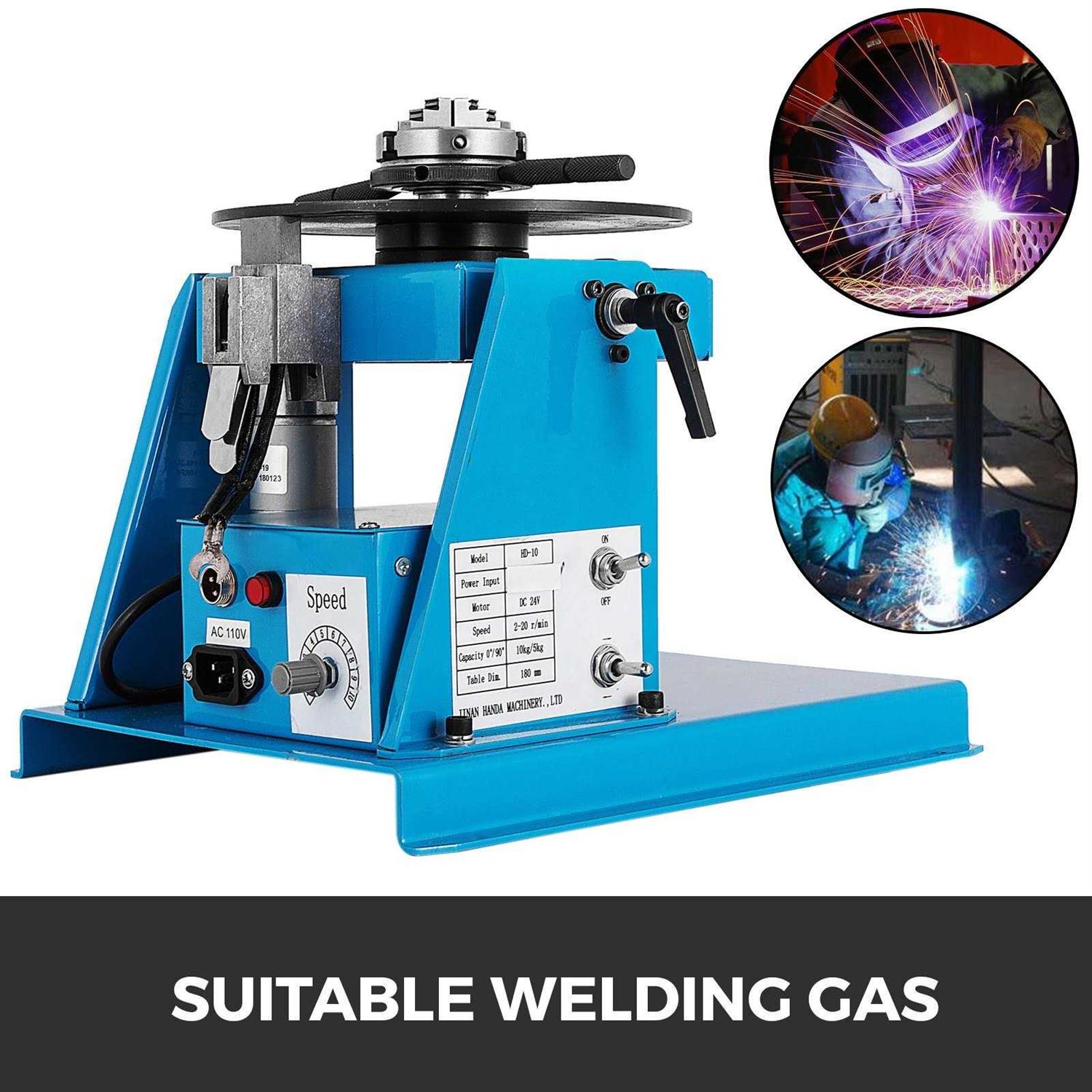 VEVOR 110V Rotary Welding Positioner Turntable Table 3 Jaw Lathe Chuck - Shop Hardware Tools Online Store