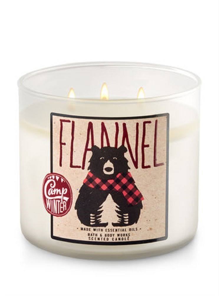 Bath u0026 Body Works Flannel 3-Wick Candle