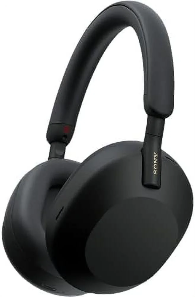 Sony WH-1000XM5 Noise-Canceling Wireless Over-Ear Headphones (Black WH1000XM5/B) Bundle + Wall Charger with USB Type-C Cable