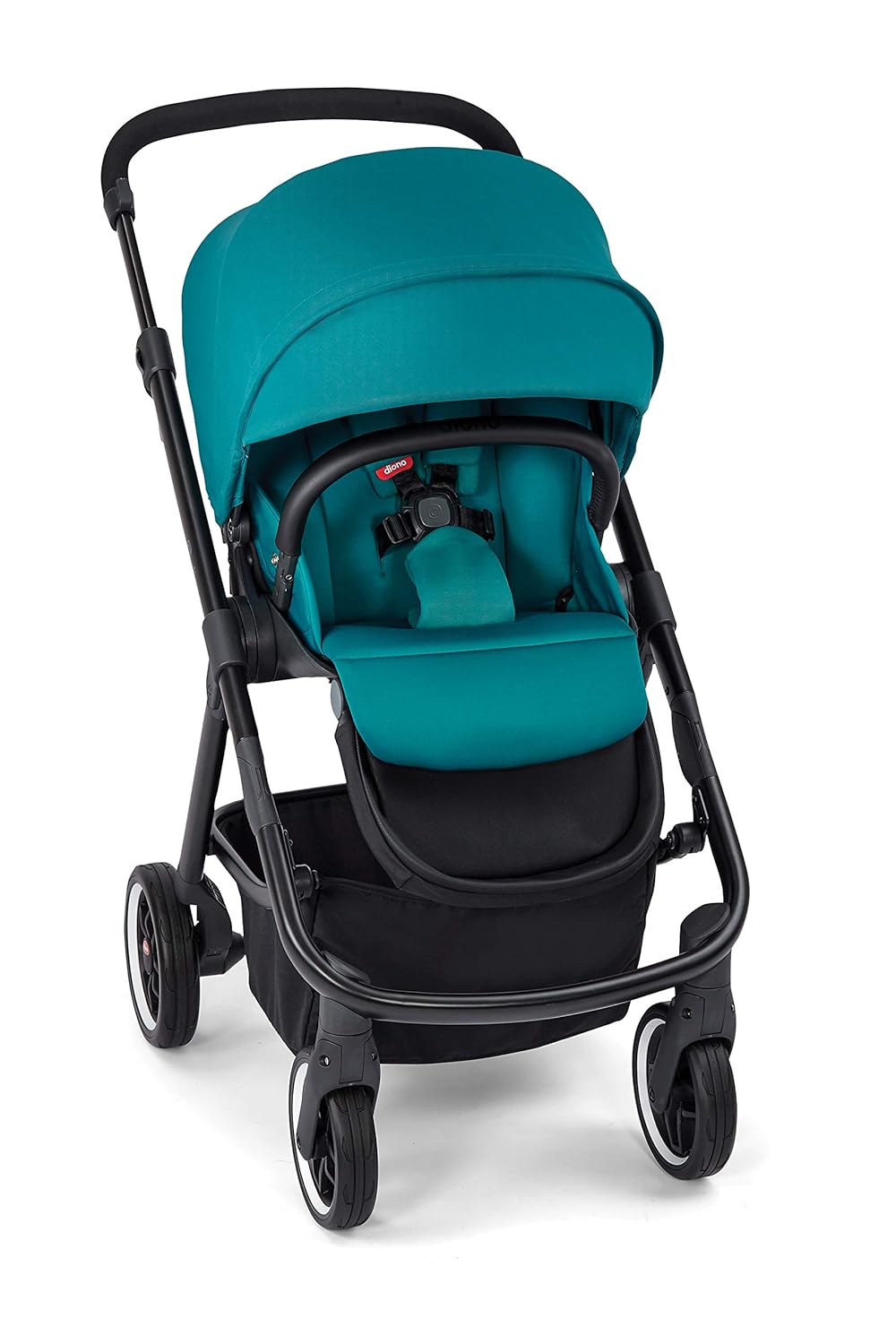 Diono Excurze Luxe Baby, Infant, Toddler Stroller, Perfect City Travel System Stroller and Car Seat Compatible, Adaptors Included Compact Fold, Narrow Ride, XL Storage Basket, Black Camo