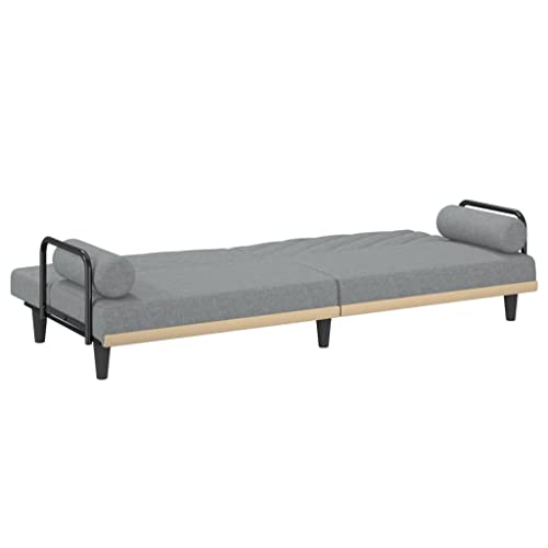 Sofa Bed with Armrests Light Gray Fabric,Versatile Convertible Sofa Bed for Comfortable Living and Overnight Stays Sofas & Couches for Living Room