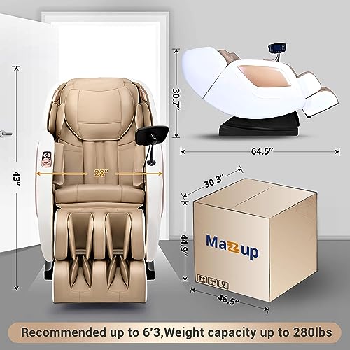 Full Body Zero Gravity Shiatsu Massage Chair with Fully Assembled, LCD Screen, Shortcut Keys, USB Charging Port, Heat, for Loved Ones, Parents, Black