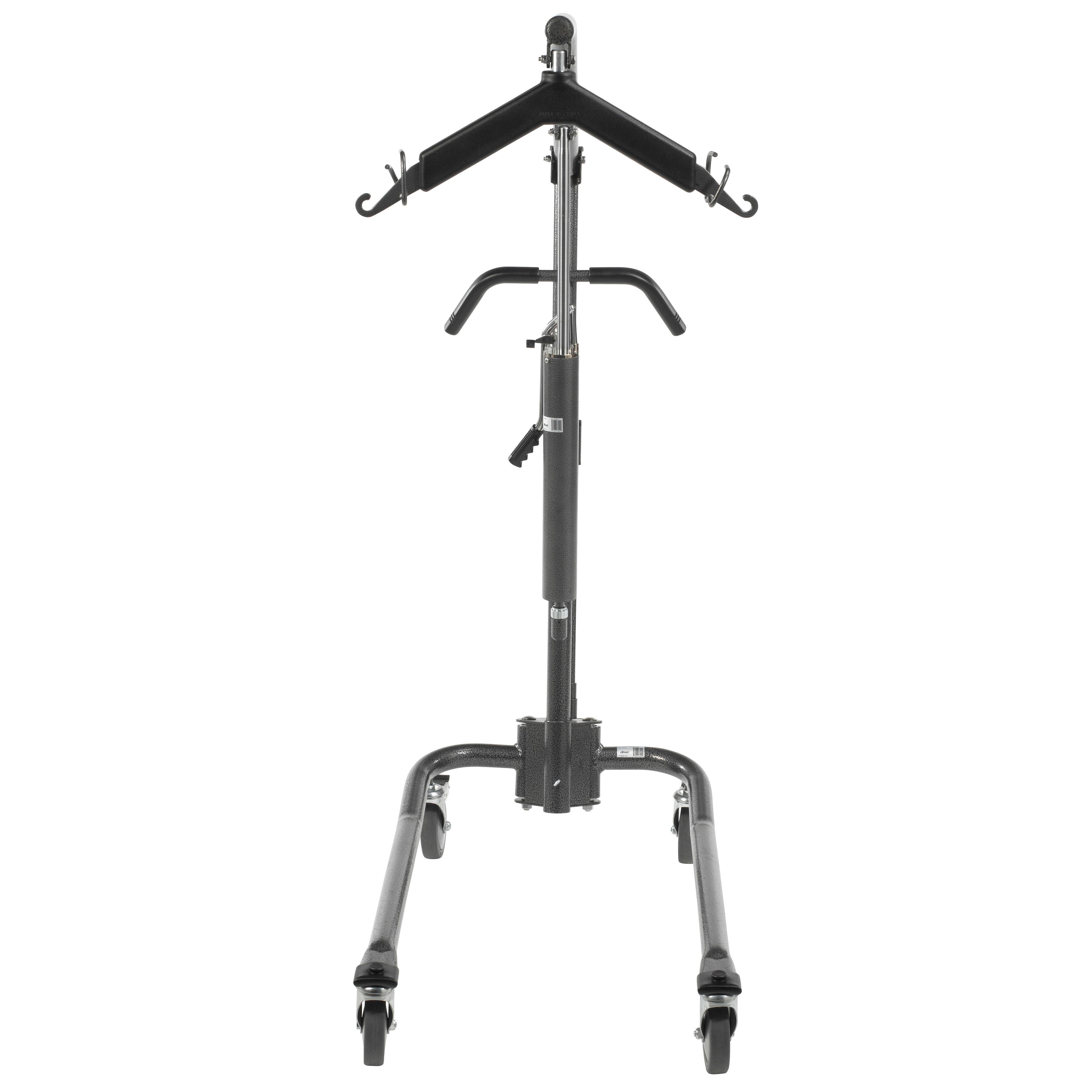 Hydraulic Patient Lift with Six Point Cradle, 5x22 Casters, Silver Vein
