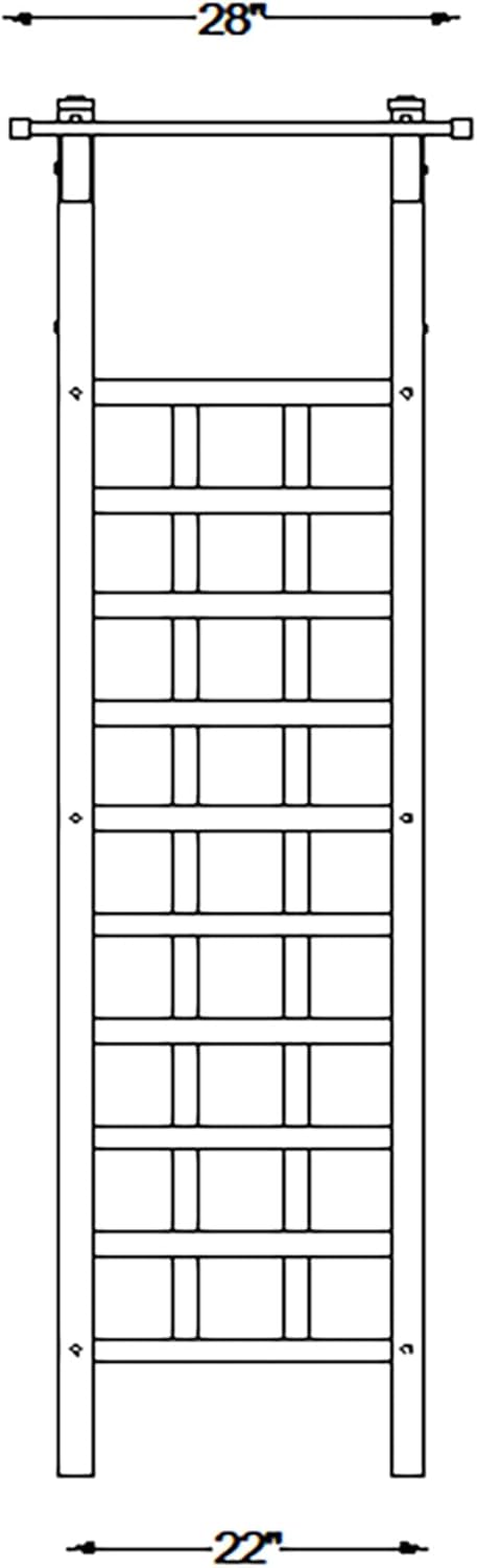 Dura-Trel Providence Arbor, 64 by 85 Inch PVC Patio Garden Arch, Outdoor Lattice Frame Decoration or Trellis for Climbing Plants, White