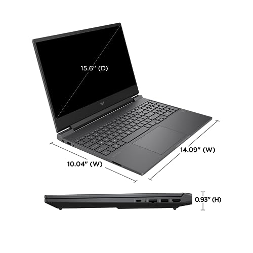 HP Victus 15 Gaming Laptop, 15.6" FHD 144Hz Display, AMD Ryzen 5 7535HS, 32GB DDR5 RAM, 1TB PCIe M.2 SSD, NVIDIA GeForce RTX 2050, HDMI, Webcam, Backlit Keyboard, Wi-Fi 6, Windows 11 Home, Silver