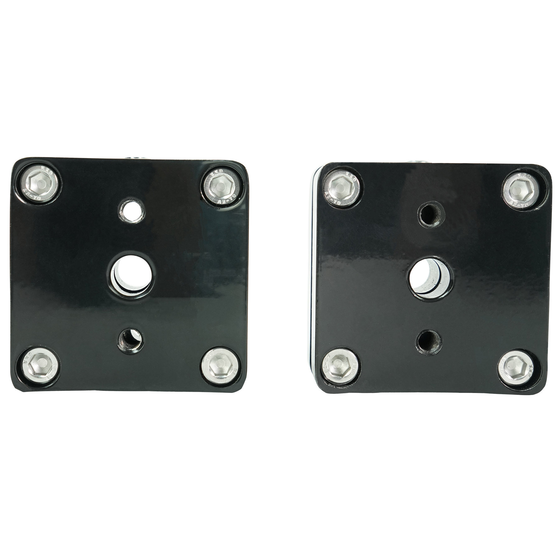 (2) Rockville 5.25" 360° Swivel Black Aluminum Surface Mount Boat Speakers