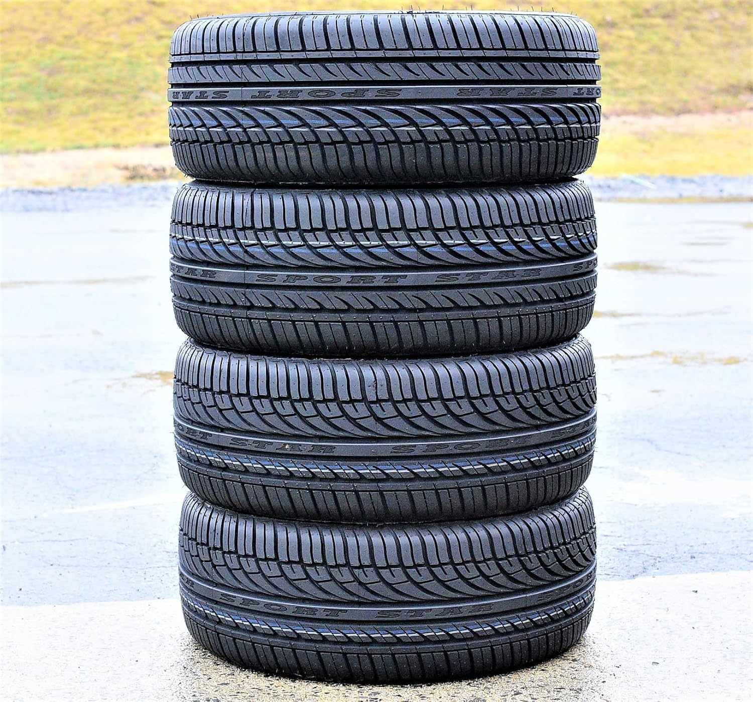 Set of 4 (FOUR) Fullway HP108 All-Season Passenger Car Performance Radial Tires-185/65R15 185/65/15 185/65-15 88H Load Range SL 4-Ply BSW Black Side Wall UTQG 380AA