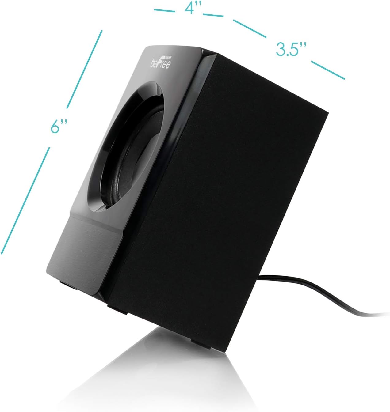 beFree Sound 5.1 Channel Bluetooth Surround Sound Speaker System in Black