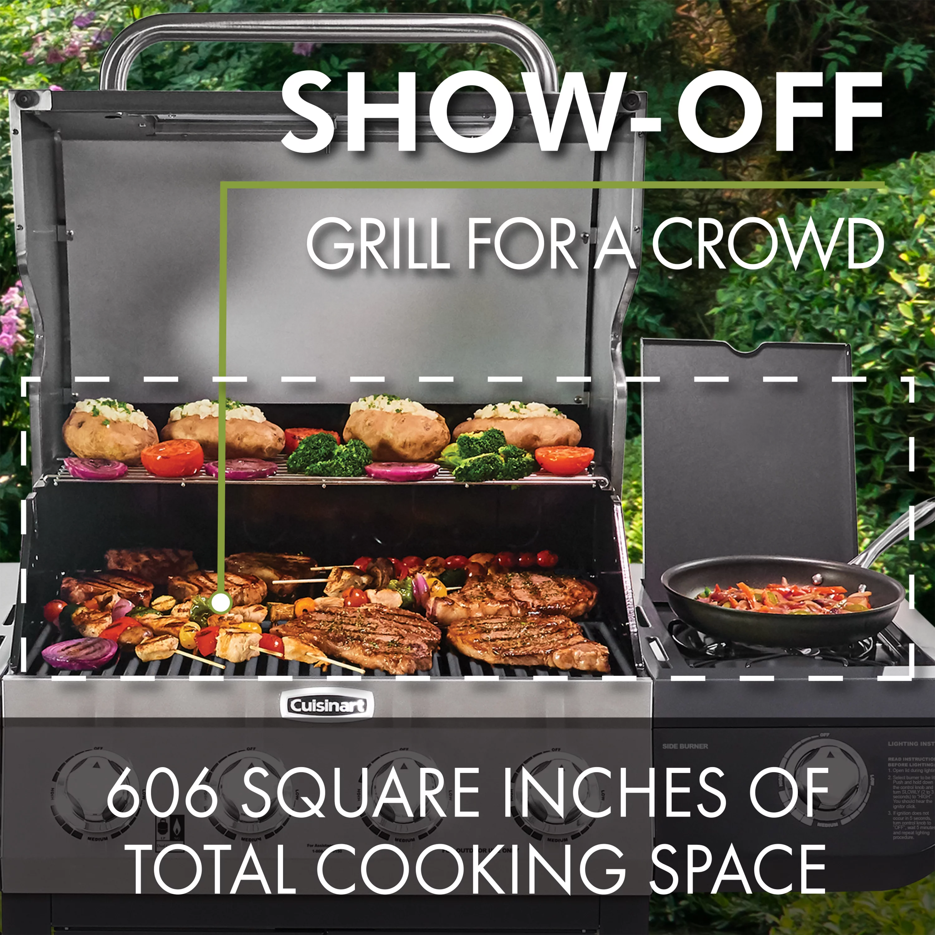 Cuisinart 4-Burner Dual Fuel Gas Grill (Propane/Natural Gas)