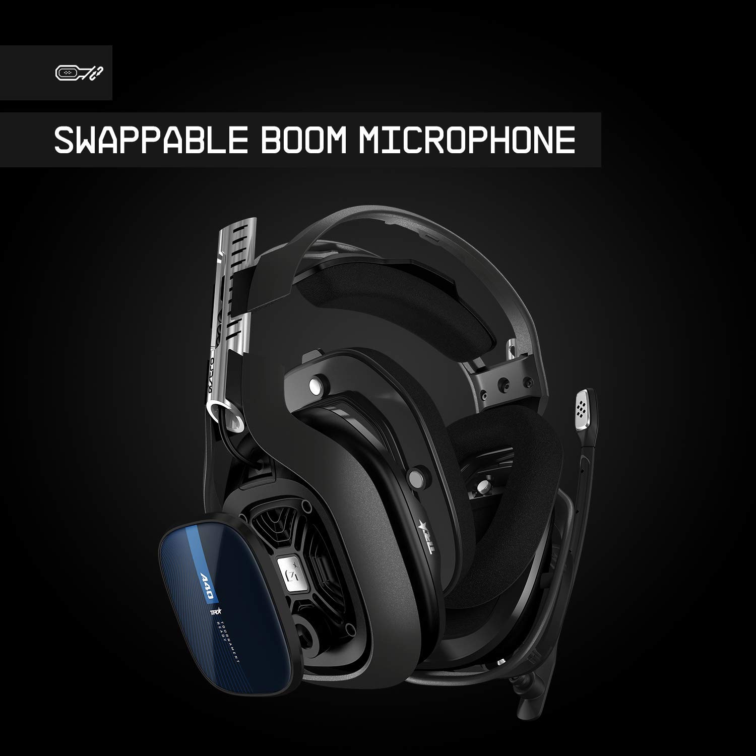 ASTRO Gaming A40 TR Wired Headset + MixAmp Pro TR with Dolby Audio for PlayStation 5, PlayStation 4, PC, Mac - Black/Blue