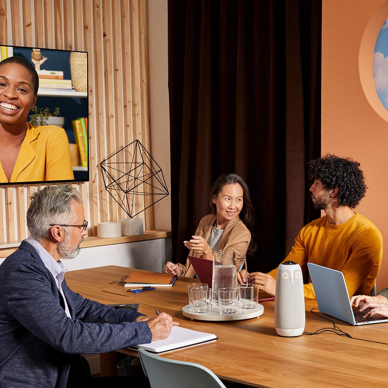 Owl Labs Meeting Owl Pro Premium Pack - 360 Degree, 1080p Smart Video Conference Camera, Microphone, and Speaker (Includes Accessories and Warranty)
