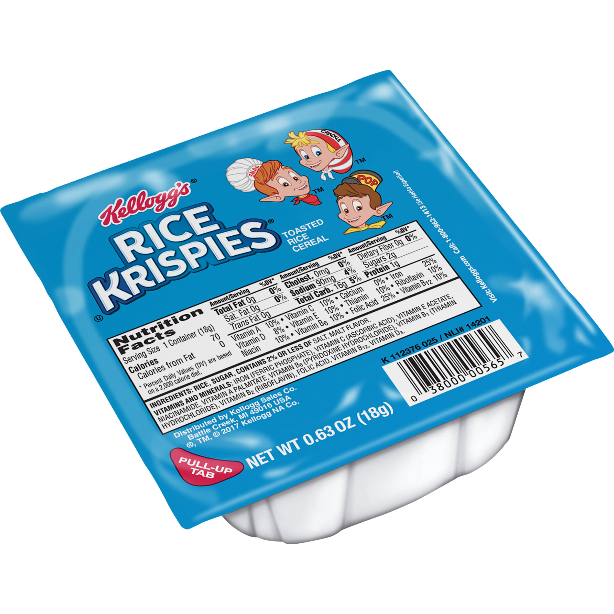 Rice Krispies Toasted Cereal, 0.63-Ounce Cups (Pack of 96)